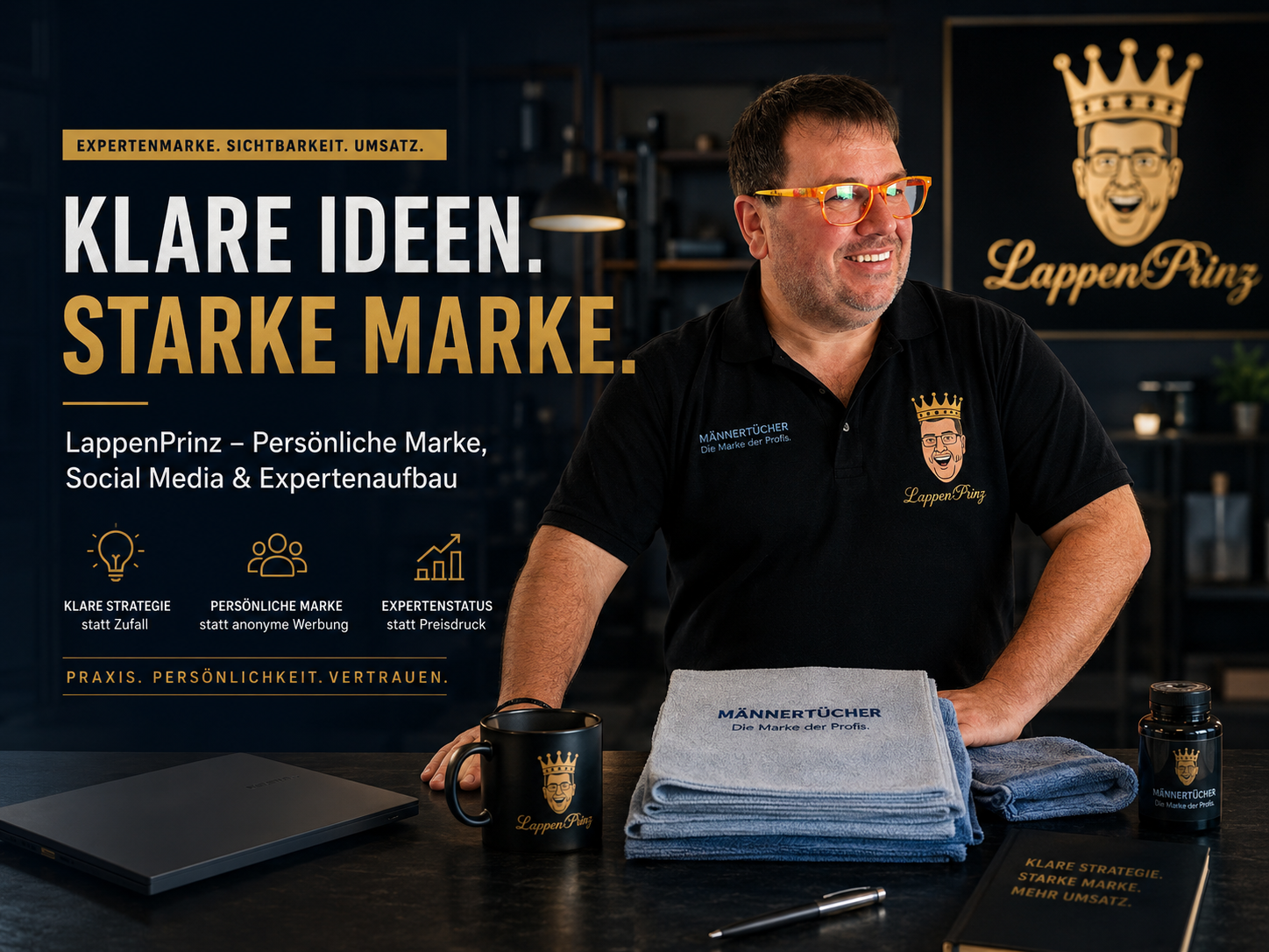LappenPrinz als Praxisprojekt für Expertenmarke und Marketing